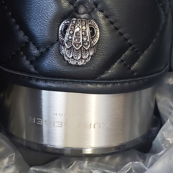 Kurt Geiger London Wine glass holder crossbody  NWT. Quilted  leather. Black - Picture 8 of 9